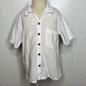 Cotton Natural Boys Islander shirt white 4